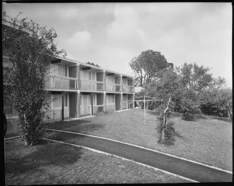 Pensioner flats, Avon Street, Parnell, 1961