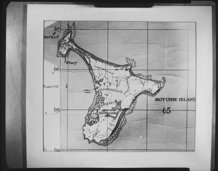 Map of Motuihe Island, 1959