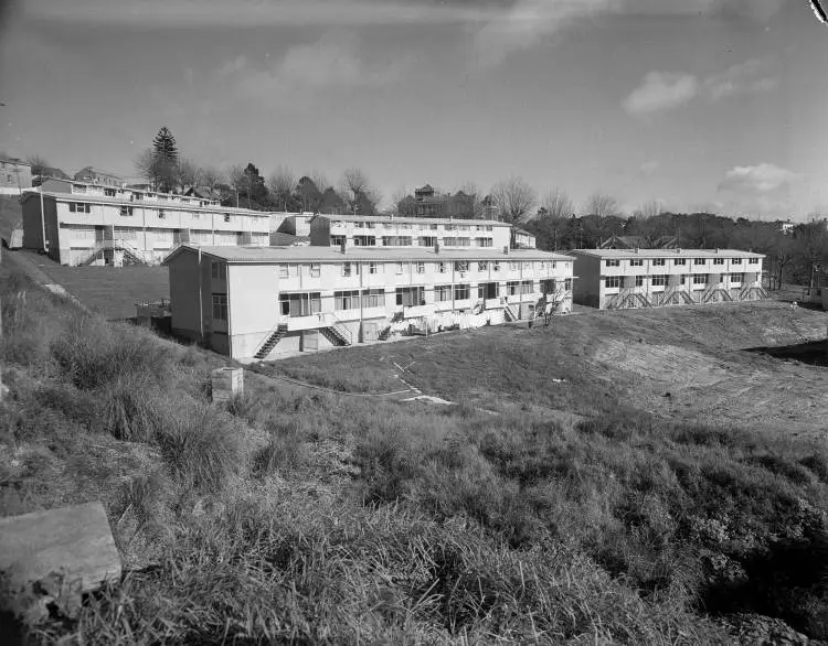 Howe Street housing development, Freemans Bay, 1956