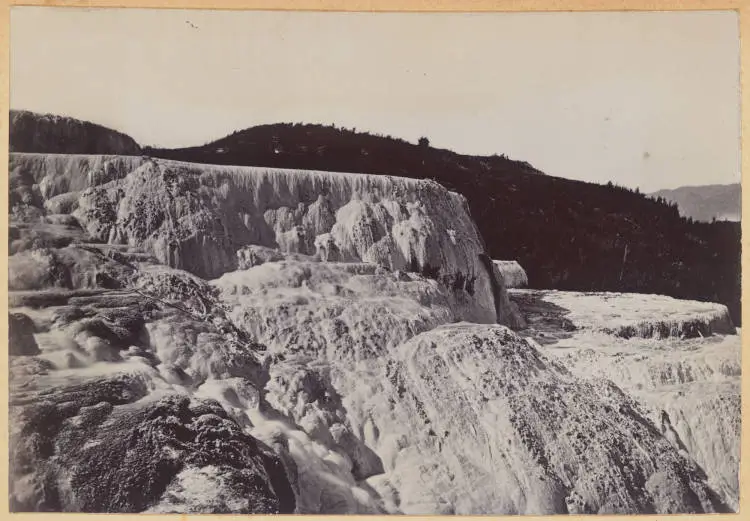 Silica formations of the Pink Terrace, Lake Rotomahana