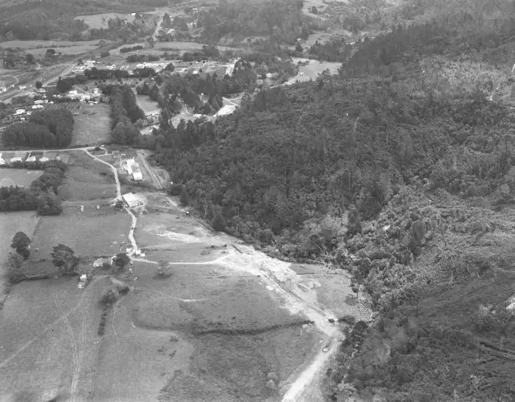 Aerial view of Swanson, 1967