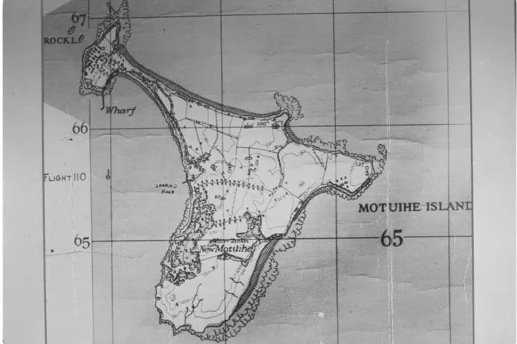 Map of Motuihe Island, Hauraki Gulf, 1963