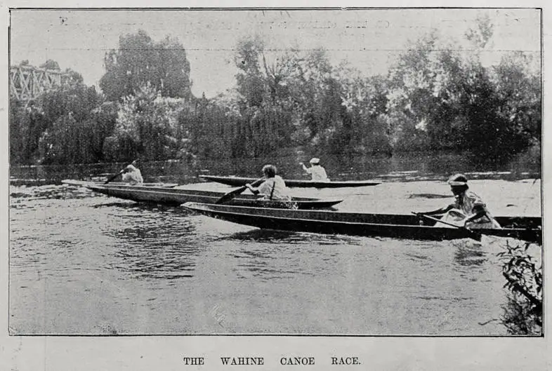 The Ngaruawahia Maori Regatta, Waikato, Auckland, Saturday March 16, 1901