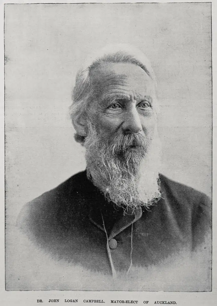 Dr. John Logan Campbell. Mayor-Elect of Auckland