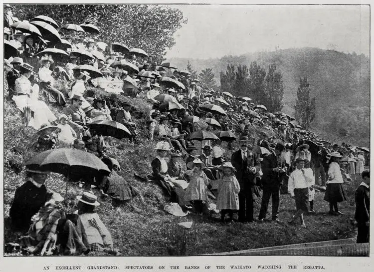 The Ngaruawahia Maori Regatta, Waikato, Auckland, Saturday, March 16, 1901