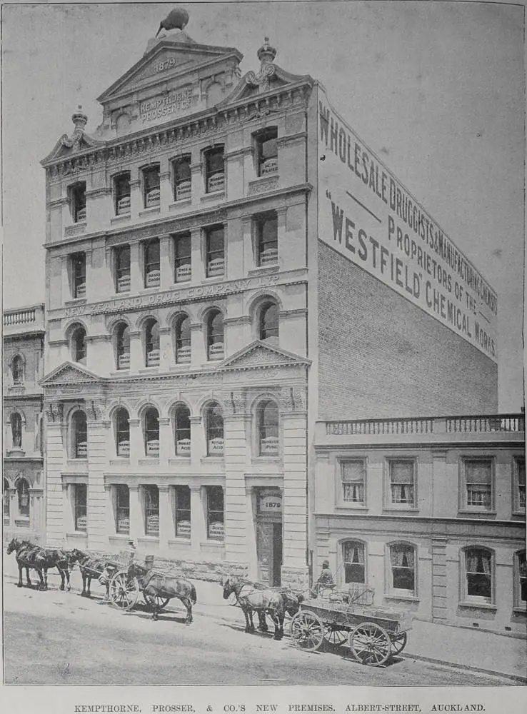 Kempthorne, Prosser, & Co.'s new premises, Albert Street, Auckland