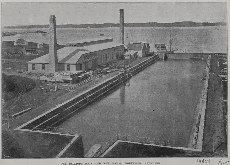 THE CALLIOPE DOCK AND NEW NAVAL WORKSHOPS, AUCKLAND