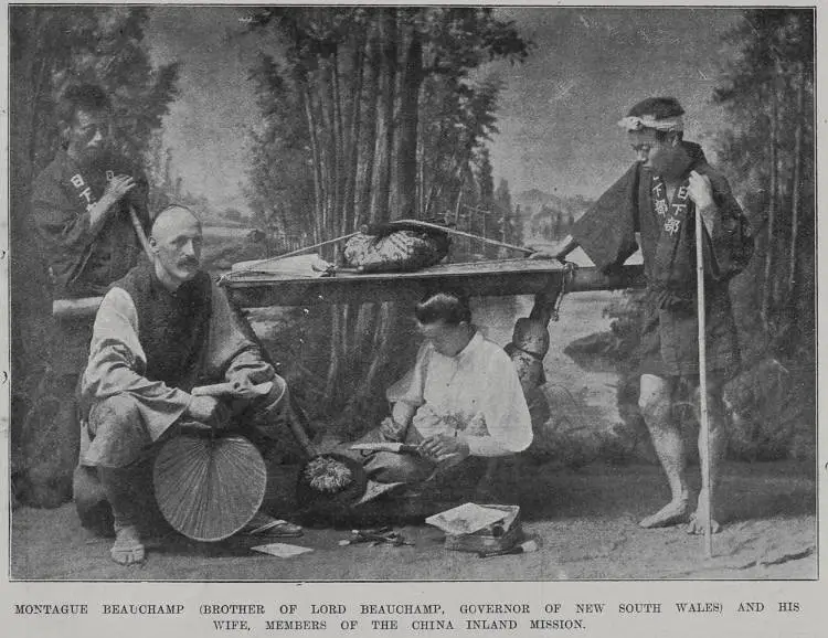 Montague Beauchamp (brother of Lord Beauchamp, Governor of New South Wales) and his wife, members of the China Inland Mission