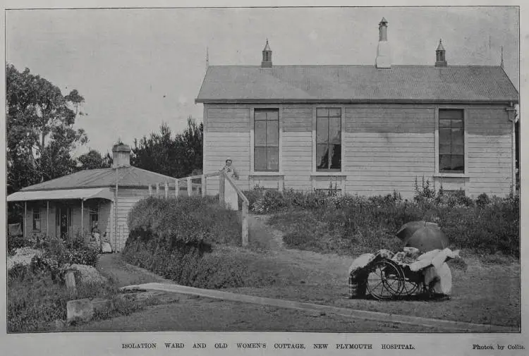 Isolation ward and old women's cottage, New Plymouth hospital