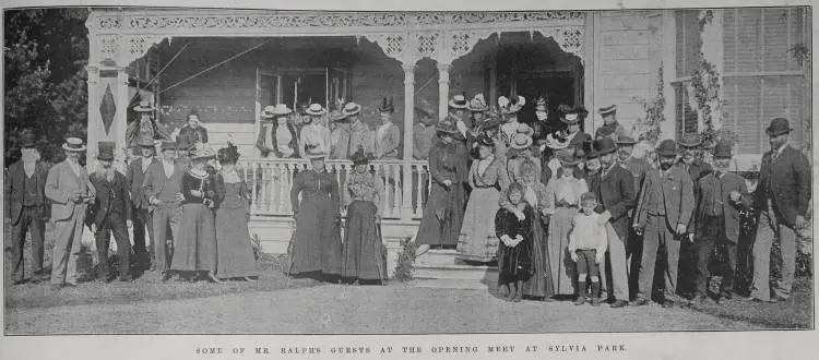 Some of Mr Ralph's guests at the opening meet at Sylvia Park