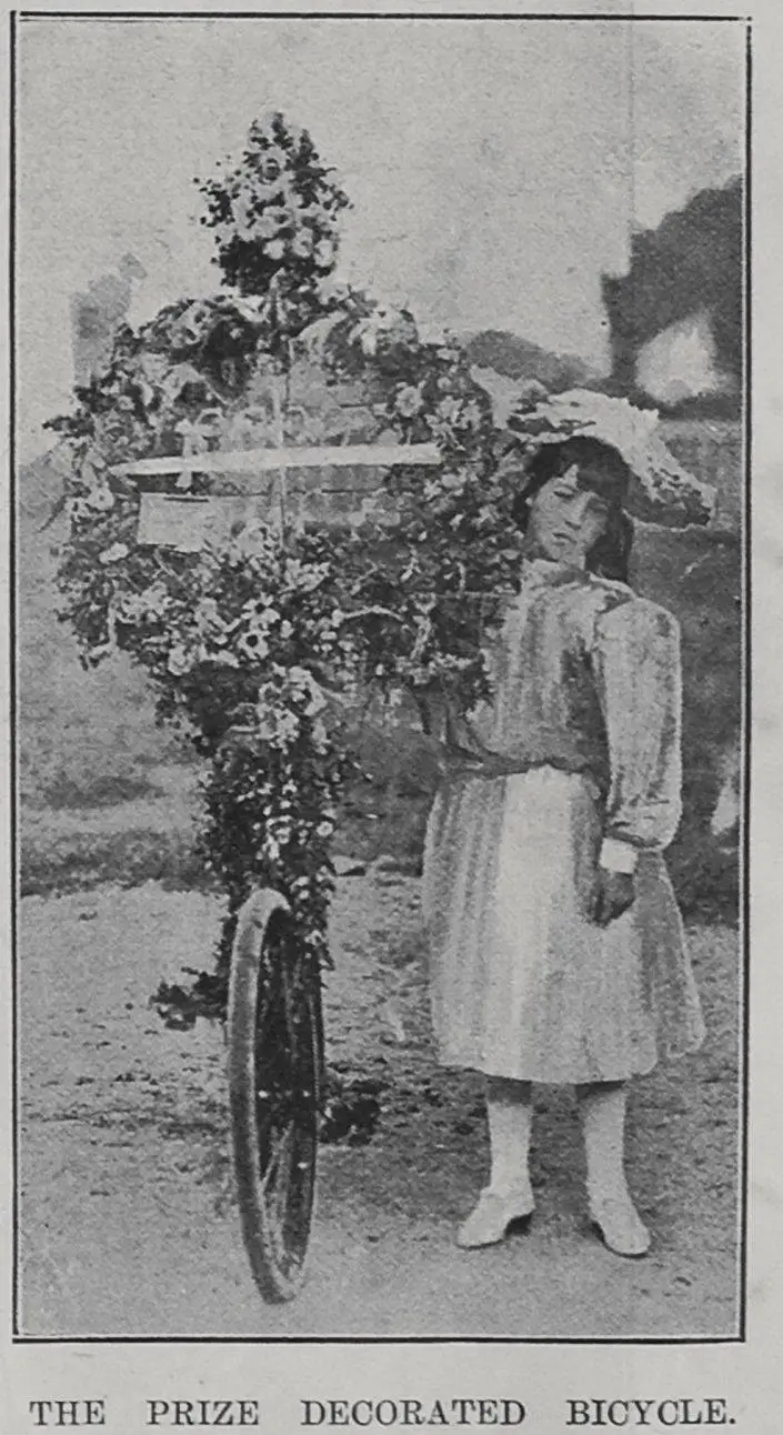 The prize decorated bicycle