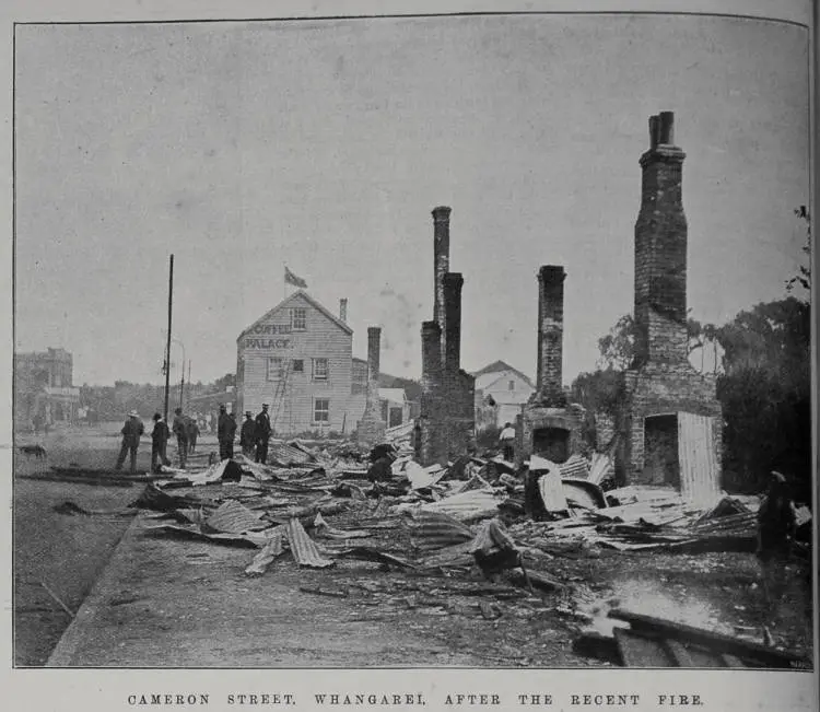 Cameron Street, Whangarei after the recent fire