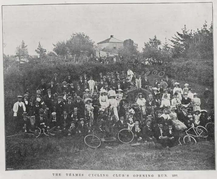 The Thames Cycling Club's opening run, 1899