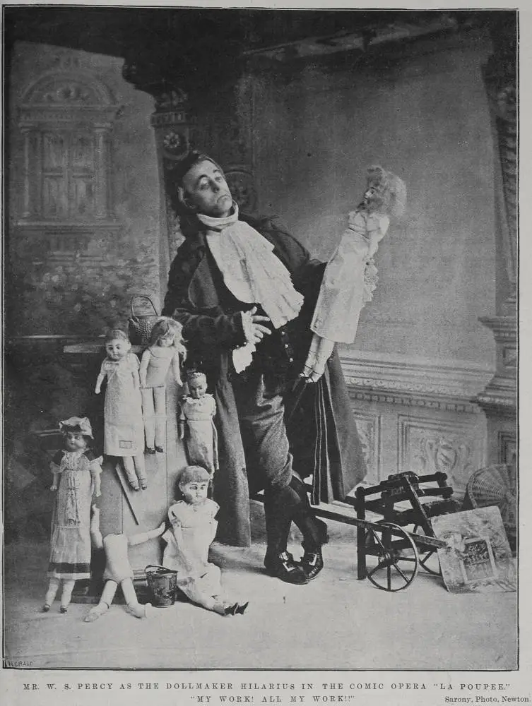 Mr. W. S. Percy as the dollmaker Hilarius in the comic opera 'La Poupee'