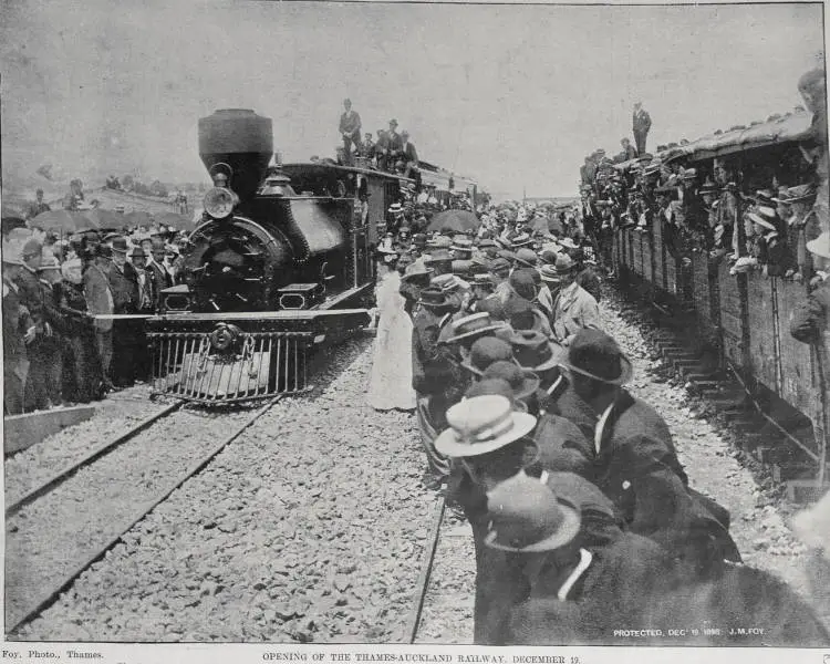 Opening of the Thames-Auckland Railway, December 19