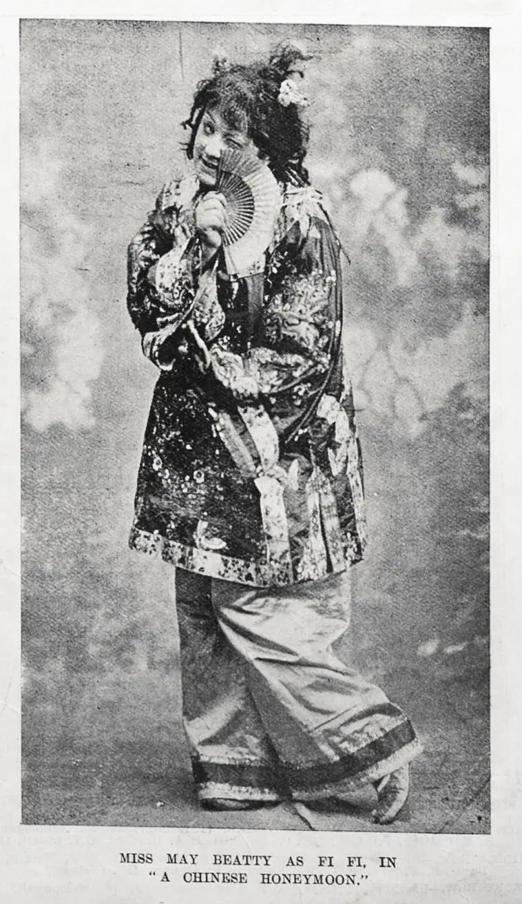 Miss May Beatty as Fi Fi in a 'Chinese Honeymoon' from the Musgrove Opera season