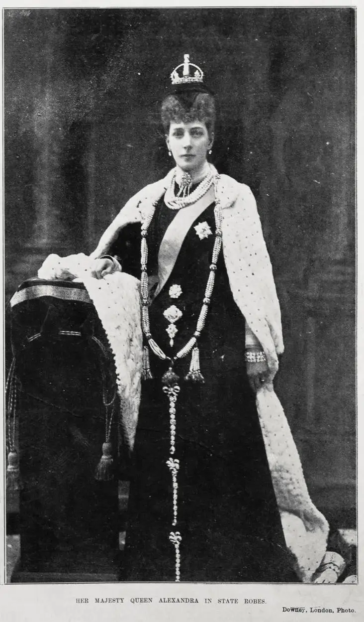 Her Majesty Queen Alexandra in state robes