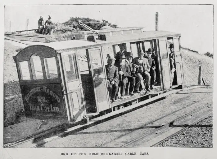 One of the Kelburn-Karori cable cars