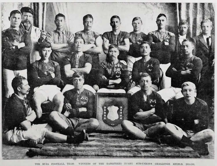 Huia football team, winners of the Rangitikei rugby sub-union challenge shield 1900-1901