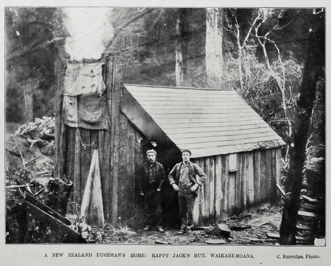A New Zealand bushman's home: Happy Jack's hut, Waikaremoana