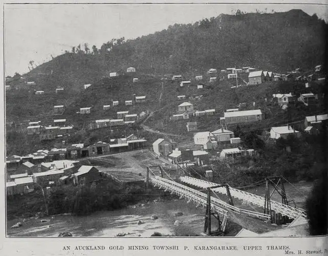 An Auckland gold mining township, Karangahake, Upper Thames