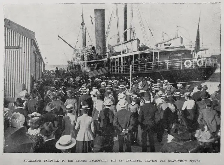 Auckland's farewell to Sir Hector Macdonald