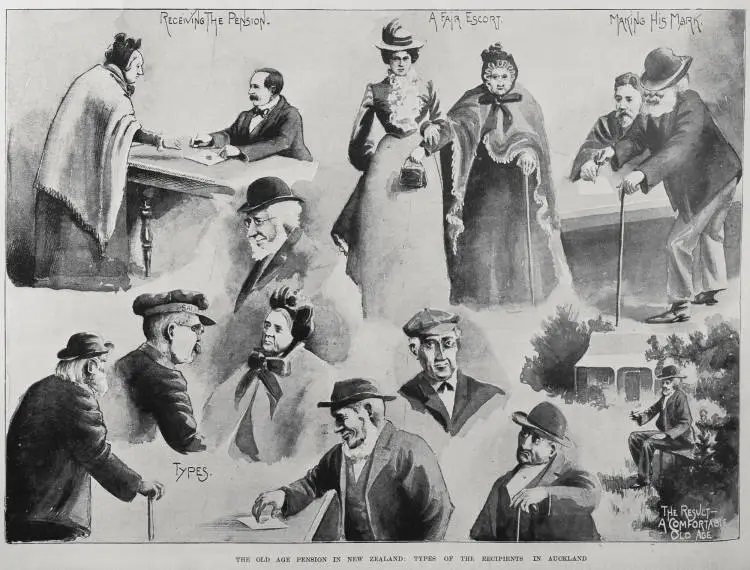 The old age pension in New Zealand: Types of the recipients in Auckland