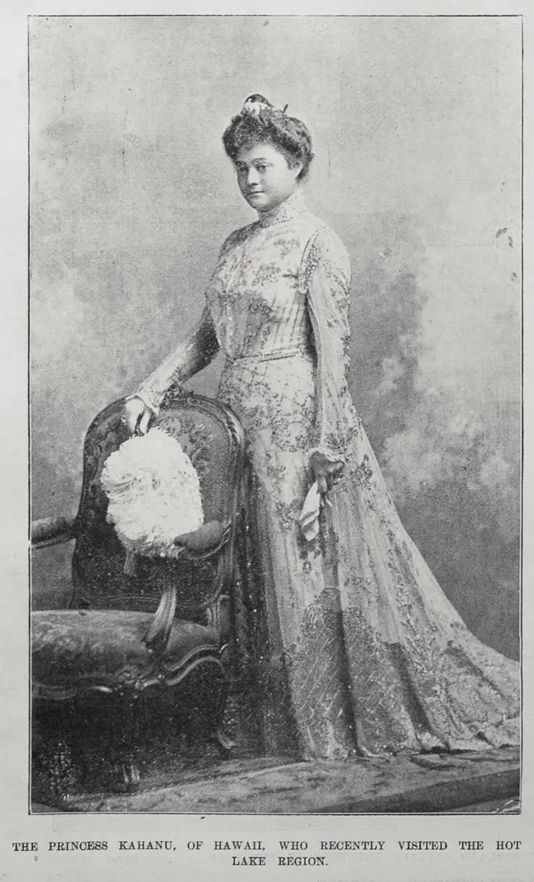 The princess Kahanu, of Hawaii, who recently visited the Hot Lake Region