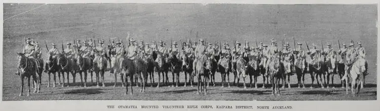 The Otamatea Mounted Volunteer Rifle Corporals, Kaipara District, North Auckland