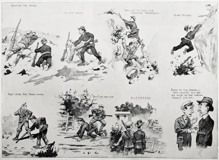 Sport in New Zealand, No 4: Wild Cattle hunting in the far North