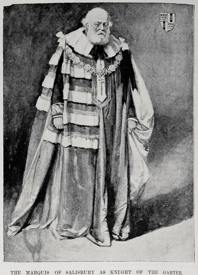 The Marquis of Salisbury as knight of the Garter