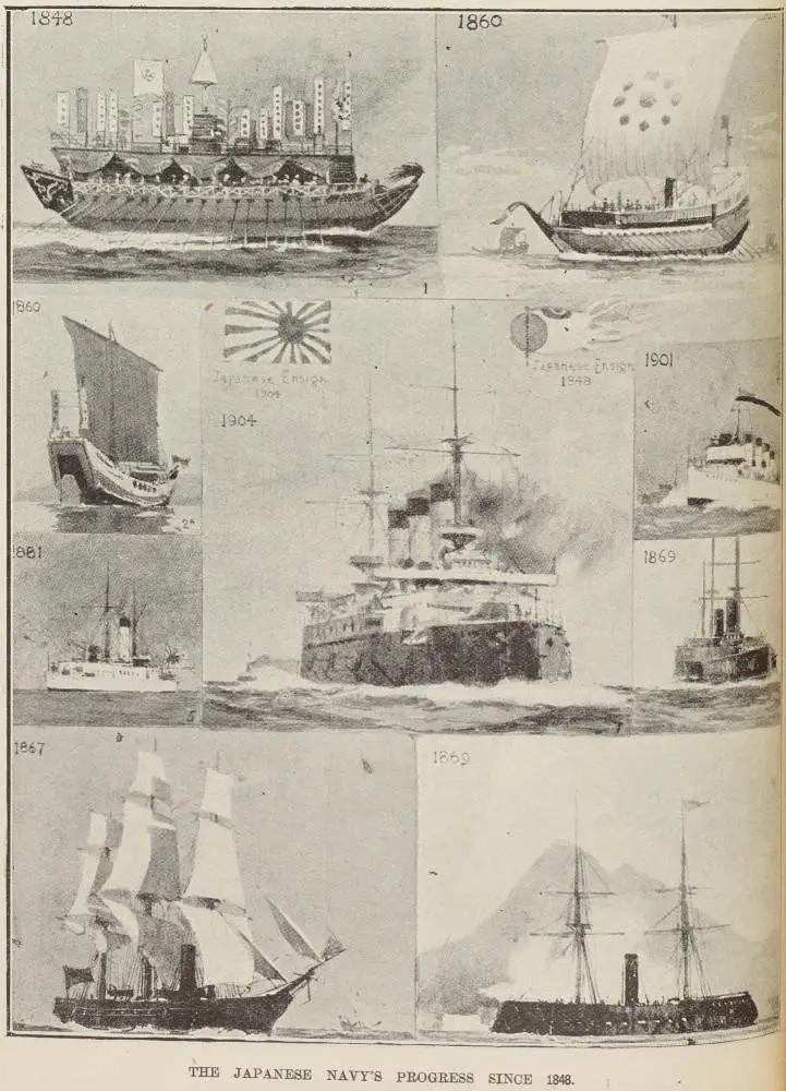 The Japanese navy's progress since 1848