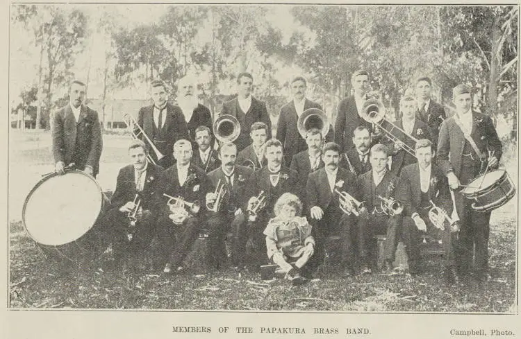 Members of the Papakura Brass Band
