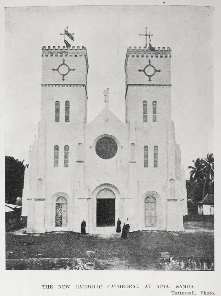 THE NEW CATHOLIC CATHEDRAL AT APIA. SAMOA