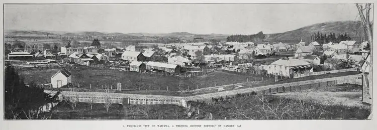 A panoramic view of Waipawa