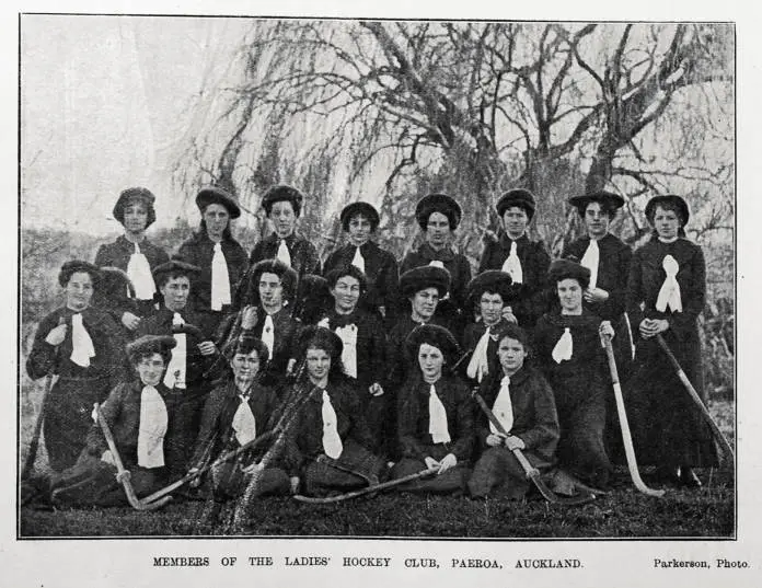MEMBERS OF THE LADIES' HOCKEY CLUB, PAEROA, AUCKLAND