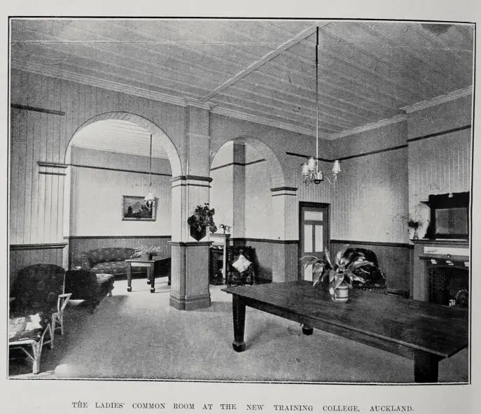 THE LADIES' COMMON ROOM AT THE NEW TRAINING COLLEGE, AUCKLAND