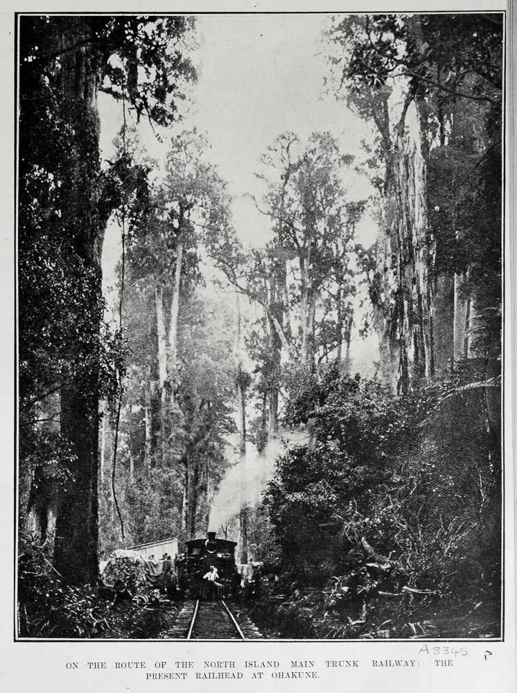 ON THE ROUTE OF THE NORTH ISLAND MAIN TRUNK RAILWAY: THE PRESENT RAILHEAD AT OHAKUNE