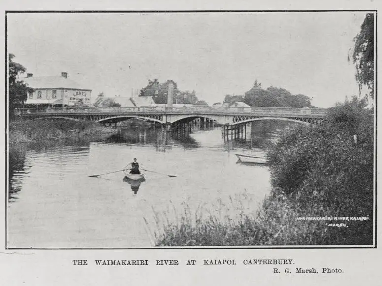 THE WAIMAKARIRI RIVER AT KAIAPOI, CANTERBURY