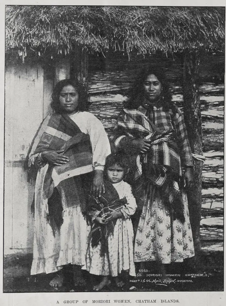 A GROUP OF MORIORI WOMEN, CHATHAM ISLAND