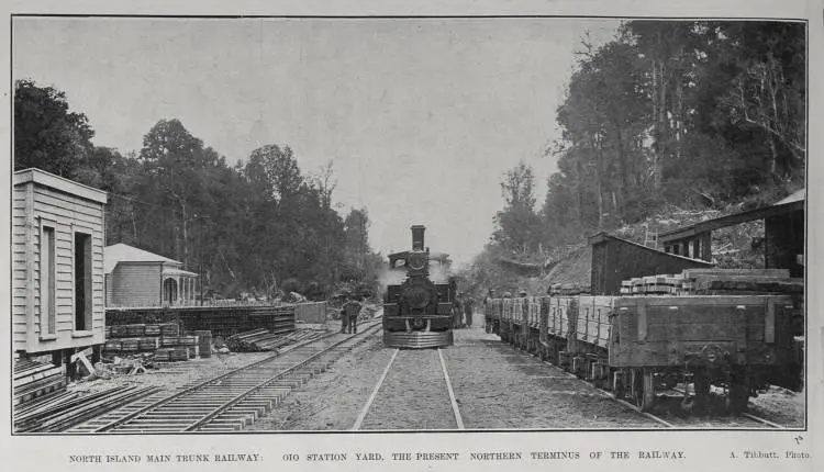 NORTH ISLAND MAIN TRUNK RAILWAY: OIO STATION YARD, THE PRESENT NORTHERN TERMINUS OF THE RAILWAY