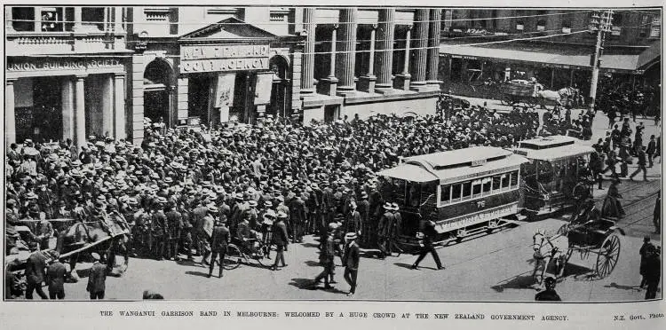 The Wanganui Garrison Band In Melbourne