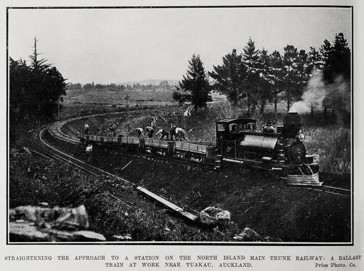 Straightening The Approach To A Station On The North Island Main Trunk Railway