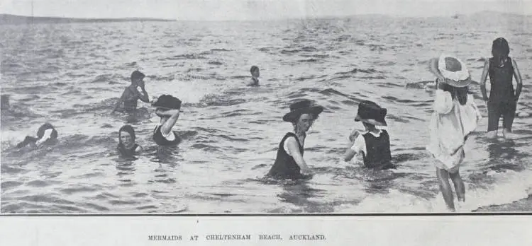 Mermaids at Cheltenham Beach, Auckland