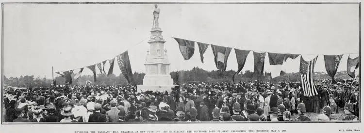 Unveiling The Marsland Hill Memorial At New Plymouth