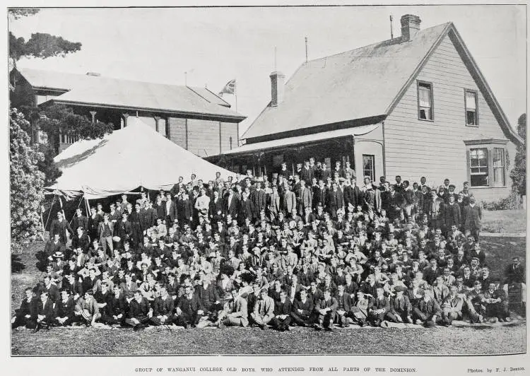 Group Of Wanganui College Old Boys, Who Attended From All Parts Of The Dominion