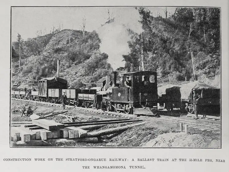 Construction Work On The Stratford-Ongarue Railway