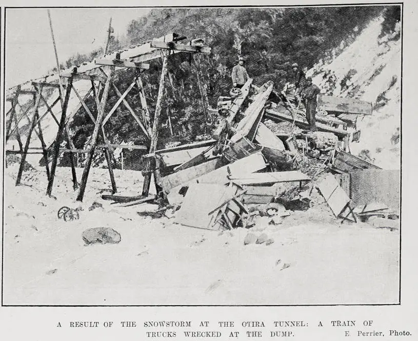 A Result Of The Snowstorm At The Otira Tunnel