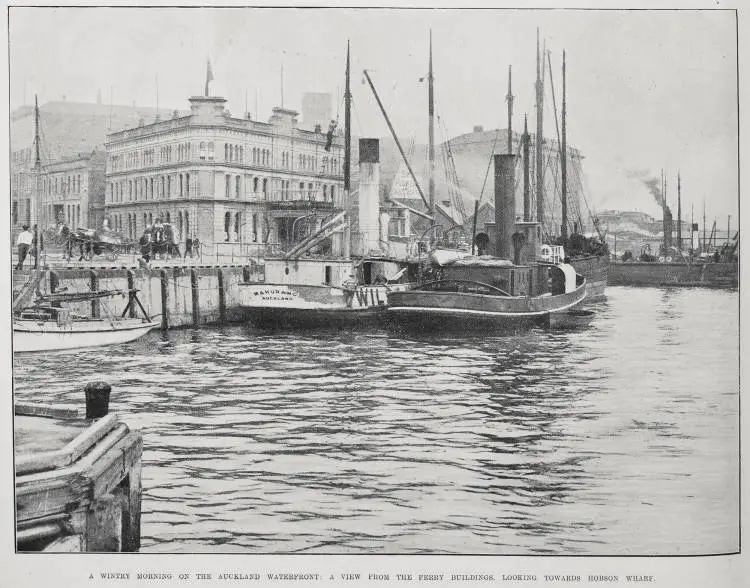 A wintry morning on the Auckland waterfront