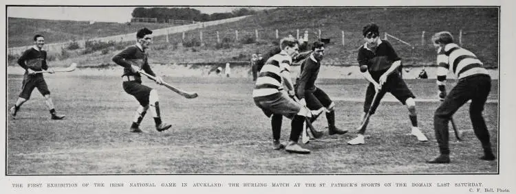 The first exhibition of the Irish national game in Auckland